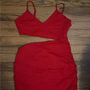 Red Sleeveless Dress
